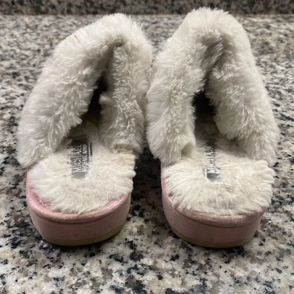 Michael Kors Girls Grace Bow Slippers